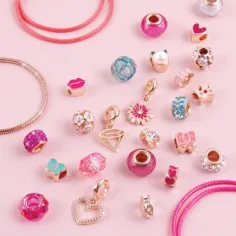 Make it real! Zapestnice s kristalnim obeskom pink barve slika 5