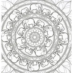 Mandalas in barvanke - Divje živali slika 2