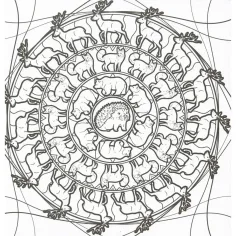 Mandalas in barvanke - Divje živali slika 3