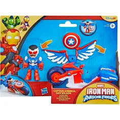 Marvel Iron Man in čudoviti prijatelji - Kapitan Amerika in Super Bike vozilo - Hasbro