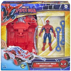Marvel Spider-Man ActionVerse: figura Spider-Mana z avtomobilom in raztegljivimi izstrelki mreže – Hasbro