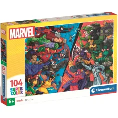 Marvel: Super Color Puzzle 104 delni - Clementoni