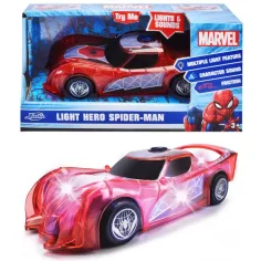 Marvel: Svetlobni junak Spider-Man lik vozilo z svetlobnimi in zvočnimi efekti - Jada Toys