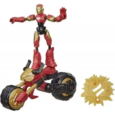 Maščevalci Bend and Flex Rider Iron Man figura z motorjem - Hasbro slika 2