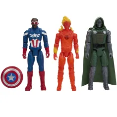 Maščevalci Titan Hero: Doomsday Doctor Doom, Stotnik Amerika in Človeška bakla, komplet akcijskih figur, 29 cm – Hasbro slika 2