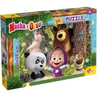 Masha in medvedovi prijatelji, 24-delni puzzle, 50x35 cm – Lisciani