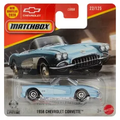 Matchbox: 1958 Chevrolet Corvette avto 1/64 - Mattel