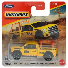 Matchbox: 2015 Ford F-150 Contractor Truck rumena igrača 1/64 - Mattel