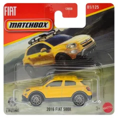 Matchbox: 2016 Fiat 500X rumena malenkost 1/64 - Mattel