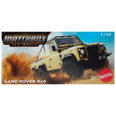 Matchbox: Avto Land Rover 6x6 v papirnasti škatli 1/64 - Mattel