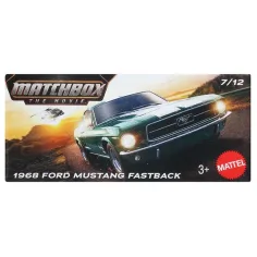 Matchbox Film: 1968 Ford Mustang Fastback škatlasto malo avto 1/64 – Mattel