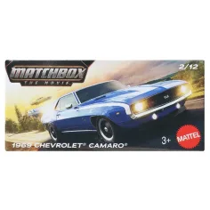 Matchbox Film: 1969 Chevrolet Camaro škatlasto malo avto 1/64 – Mattel