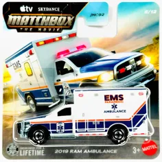 Matchbox Film: 2019 RAM Ambulance malavto 1/64 - Mattel