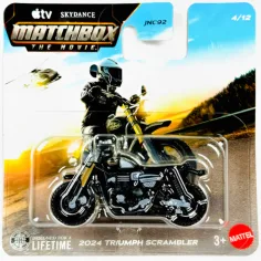 Matchbox Film: 2024 Triumph Scrambler mali motor 1/64 - Mattel