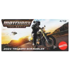 Matchbox Film: 2024 Triumph Scrambler škatlasto motorno kolo 1/64 – Mattel
