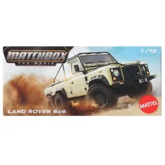 Matchbox Film: Land Rover 6x6 škatlasto malenkost 1/64 – Mattel