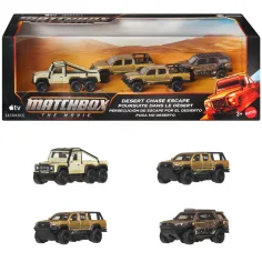 Matchbox Film: Pobeg iz puščavskega pregona malih avtomobilov zbirateljski multipack 1/64 – Mattel