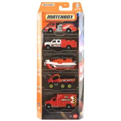 Matchbox: Reševalni 5-delni set malih avtomobilov 1/64 - Mattel