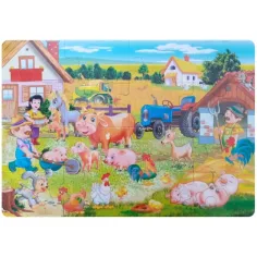 Maxi sestavljanka Kmetija z živalmi - D-Toys slika 2