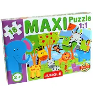 Maxi sestavljanka z živalmi iz džungle - D-Toys