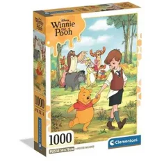Medvedek Pu in prijatelji 1000 delni puzzle s plakatom - Clementoni