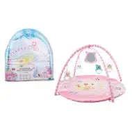 Medvedja igralna preproga v pink barvi