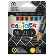 Metallic 8-delni komplet trikotnih voščenk - Carioca