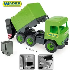 Middle Truck: Smetarsko vozilo 43cm zeleno - Wader slika 3
