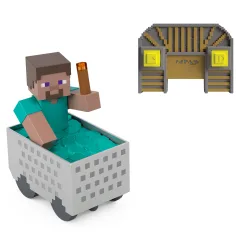 Minecraft RC daljinski upravljalnik rudarski voziček s figurico Steve – Mattel slika 2
