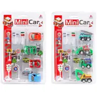 Mini Car: 4-delni set avtomobilčkov na poteg nazaj v dveh različicah