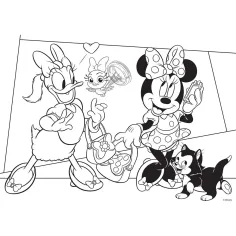 Minnie Miška 2 v 1, 35-delni maxi puzzle in pobarvanka 70x50 cm – Lisciani slika 2