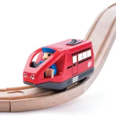 Moderna rdeča električna lokomotiva - Woodyland slika 2