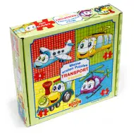 Moj prvi puzzle: Promet 4 v 1 baby puzzle