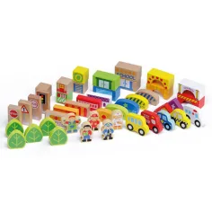 Molto: Nature City Bloks lesena gradbena igrača 79-delni set slika 3
