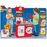 Molto: Rdeča igralna kuhinja 14-delni komplet 27x57x97cm