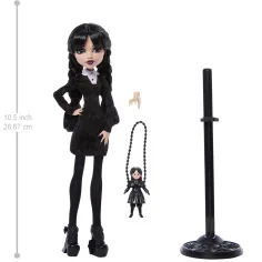 Monster High x Wednesday – lutka Wednesday Addams z dodatki – Mattel slika 3