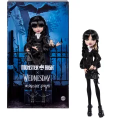 Monster High x Wednesday – lutka Wednesday Addams z dodatki – Mattel
