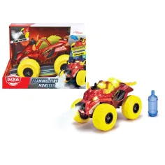 monster truck v obliki goreče bikove glave z lučmi in zvokom - Dickie Toys