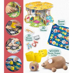 Montessori: Hišna miška - Igra Hiša mišk - Lisciani slika 3