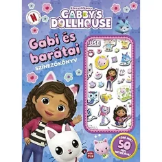 Móra: Gabi in prijatelji - Gabi hiška za punčke - pobarvanka s pufastimi nalepkami