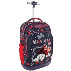 Must... Mini miška Šolska torba, nahrbtnik s tremi predelki na kolescih
