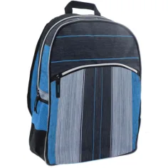 Must: Modro-črna šolska torba, nahrbtnik s štirimi predelki 2-v-1 47x25x33cm slika 2