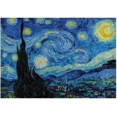 Muzejska zbirka: Van Gogh - Zvezdna noč HQC 1000 delni puzzle s plakatom - Clementoni slika 2
