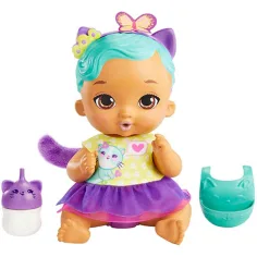 My Garden Baby: Skrb za sladko lutko - Lutka turkizne muce 30cm - Mattel slika 2