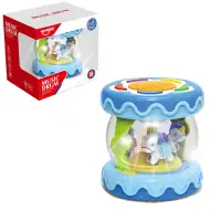 Namizni vrtiljak s svetlobnimi in zvočnimi efekti v modri barvi