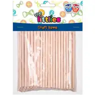 Natur lesene palice 4x100mm 100-delni paket dekorativnih okrasov