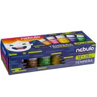 Nebulo: 12-delni komplet tempera barvic v 25ml lončkih