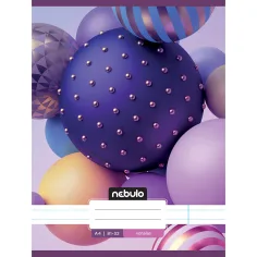 Nebulo: Barvne krogle črtasti zvezek 81-32 A/4