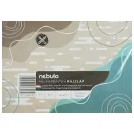 Nebulo: Polovično brezlesni risalni list A4 120 g lepljena 20 listov/paket v foliji