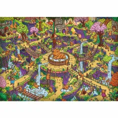 Nemogoči labirint veseli kapibare 500-delni Prémium plus kakovostni puzzle - Trefl slika 2